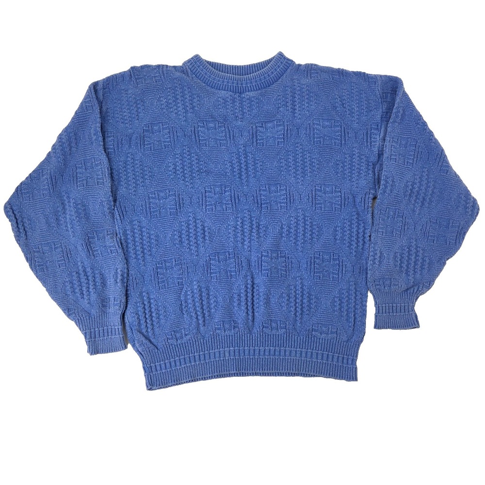 VTG The Fox Collection Sweater Mens Medium Crewneck Pullover Made USA Knit